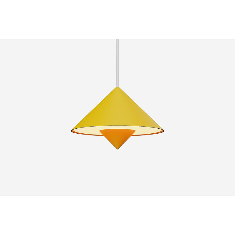 Jai Pendant Light, Sunrise, 11'' H x 9.84'' W x 9.84'' D, White