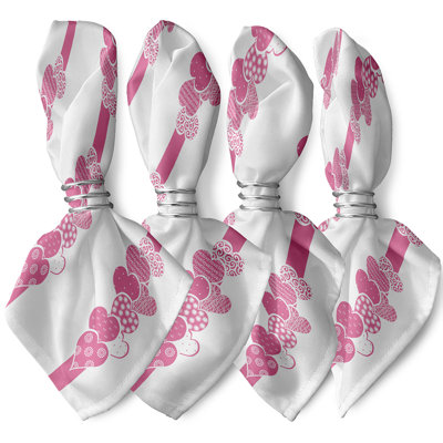 Jamul Ribbon of Hearts Napkins