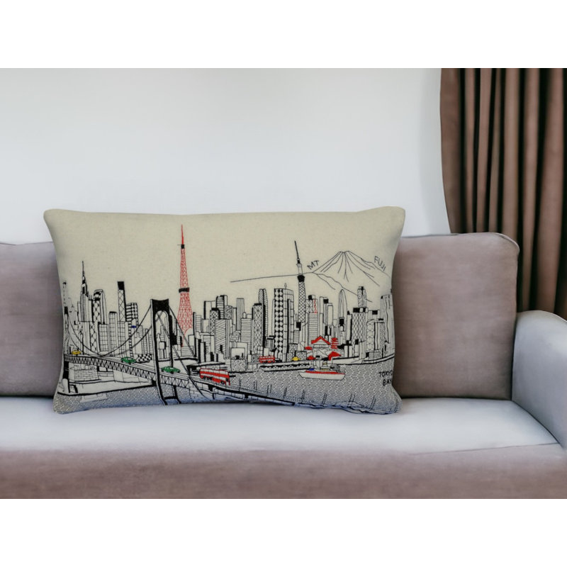 Coussin lombaire 24 po Skyline, Blanc