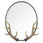 Antler Oval Wall Mirror