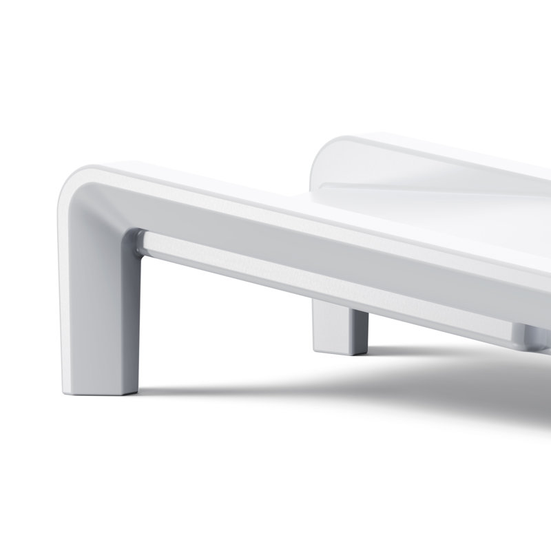 Deck Outdoor Chaise Lounge, Highcloue White