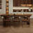 Nut-brown Rectangular Solid Wood Dining Table-107803212