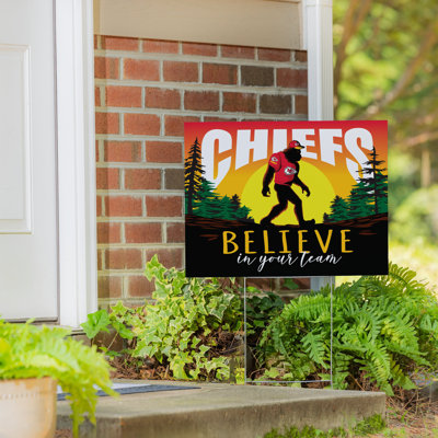Kansas City Chiefs Yard Sign, Bigfoot
