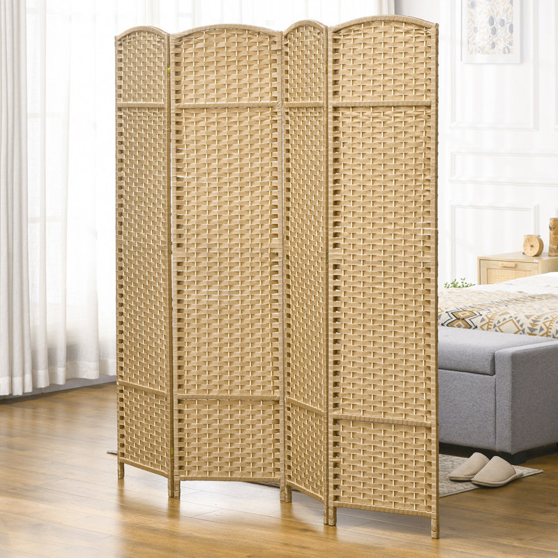 Paravent, Bois naturel, H 66,9 po x l 63 po x P 0,6 po