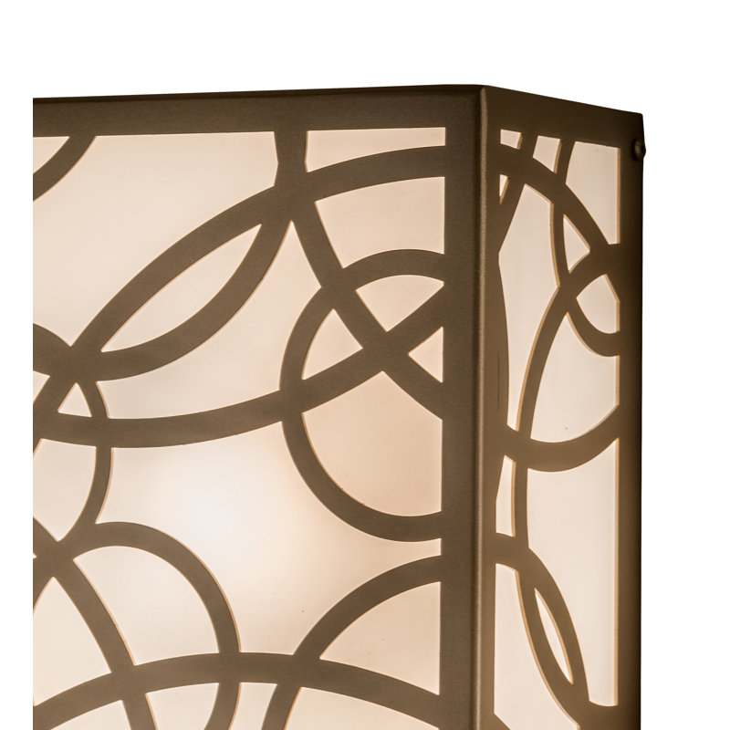 Fizz Deco Steel Flush Mounted Sconce