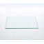 Plateau en verre trempé transparent, carré de 80 cm