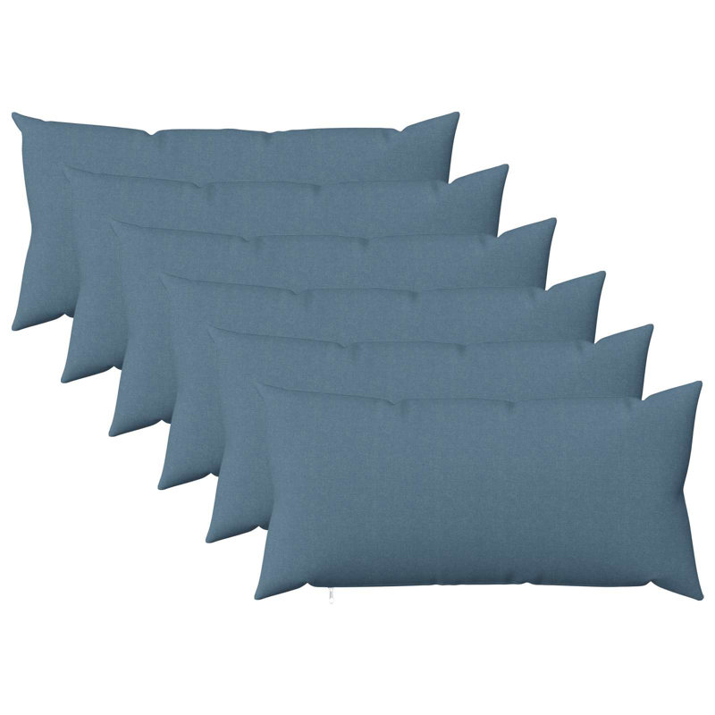 Cushion, Rectangle 40cm H x 70cm W, Jeans Blue