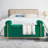 Upholstered Linen Storage Bench with Cylindrical Arms and Iron Legs-1469459927