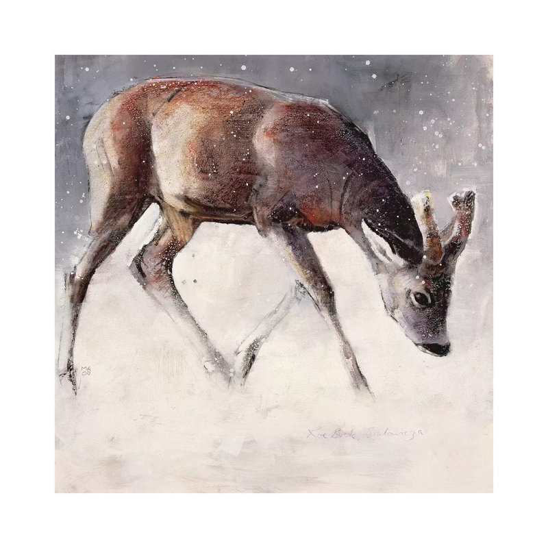 Roe Buck 1 Piece Wrapped Canvas Painting, 66.04 cm H x 66.04 cm W x 3.175 cm D
