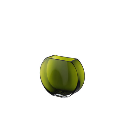 Verre - Vase - 6 po de hauteur - Vert - Sphère par Barski