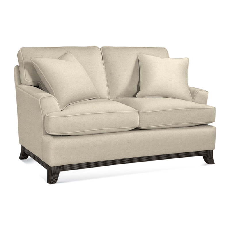 Oaks Way Loveseat, Bisque Finish, Ivory Crypton Performance; 0886-91