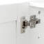 Buffet empilable mural, P 15,75 po x l 35,43 po x H 19,69 po, blanc
