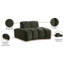 Fauteuil en velours Jace-263642450