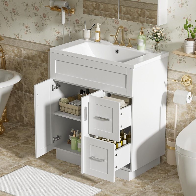 Meuble-lavabo de 30 po avec lavabo en céramique