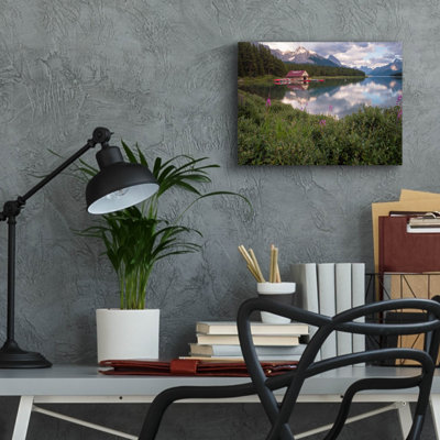 «Maligne Lake 1» par Joe Reimer, art mural en verre acrylique