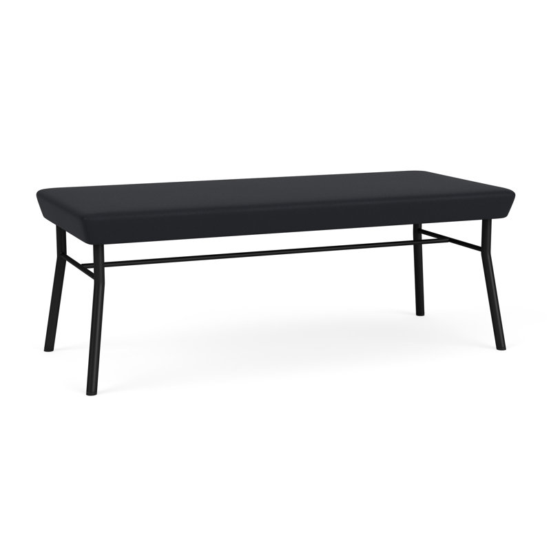 Banc en métal 2 places Chat, Noir, Noir Modena