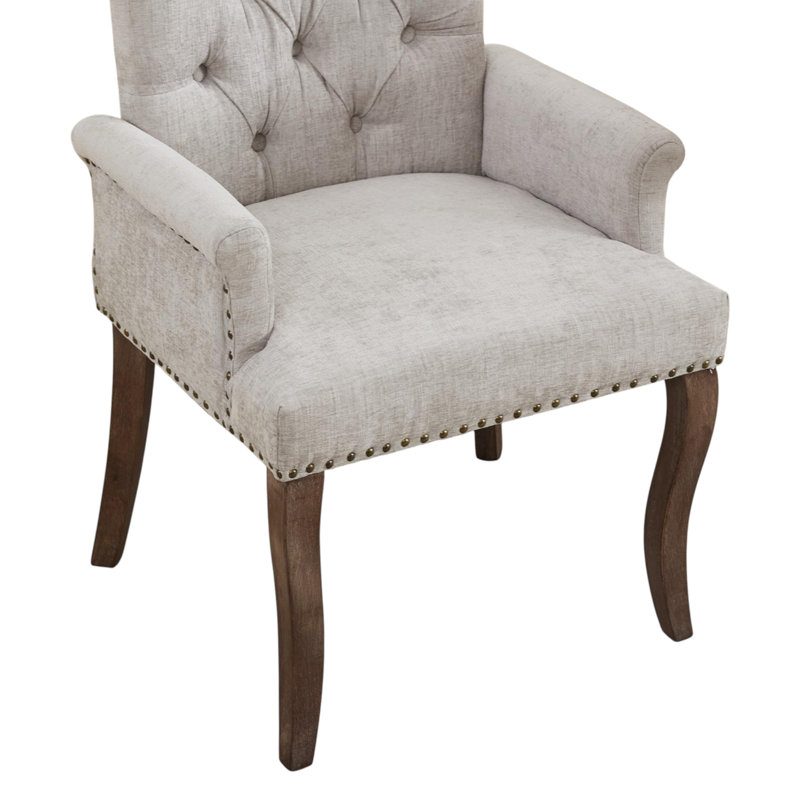 Fauteuils de salle à manger rembourrés Elegant, Beige