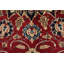 Tapis rouge en laine unique des années 70 de 10 pi x 12 pi 11 po Gona