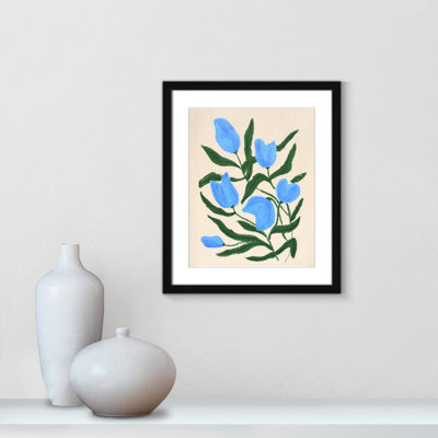 Imprimé de tulipes bleues par Camilla Bergqvist