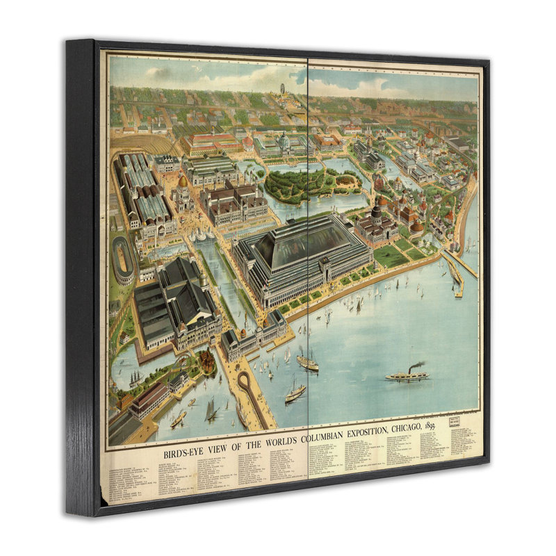 Giclée de carte d'exposition rétro, design par Marcus Jules, Giclée encadrée noir minuit, H 11 po x l 14 po