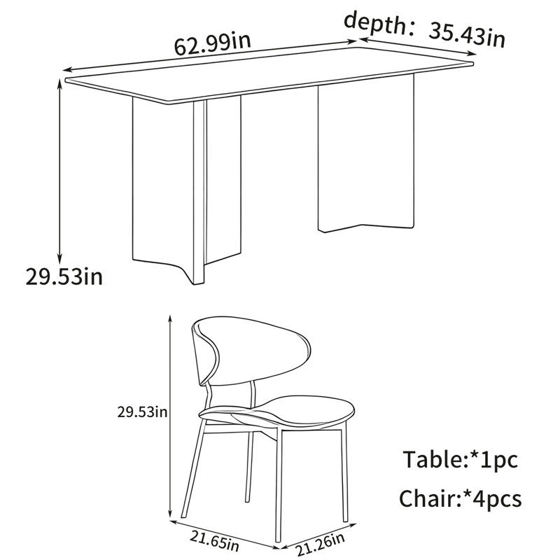 Cicero, 29.53"H x 35.43"L x 62.99"W