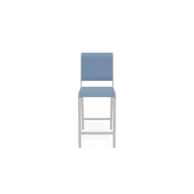 Tabouret de comptoir d'extérieur 26 po Aruba II, Blanc, Ciel, 26"