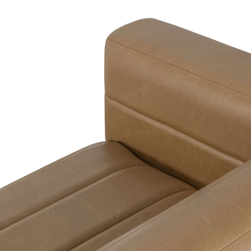 Wadena 90.5 In. 3-Seater Sofa With Rectangular Seat And Square Arms