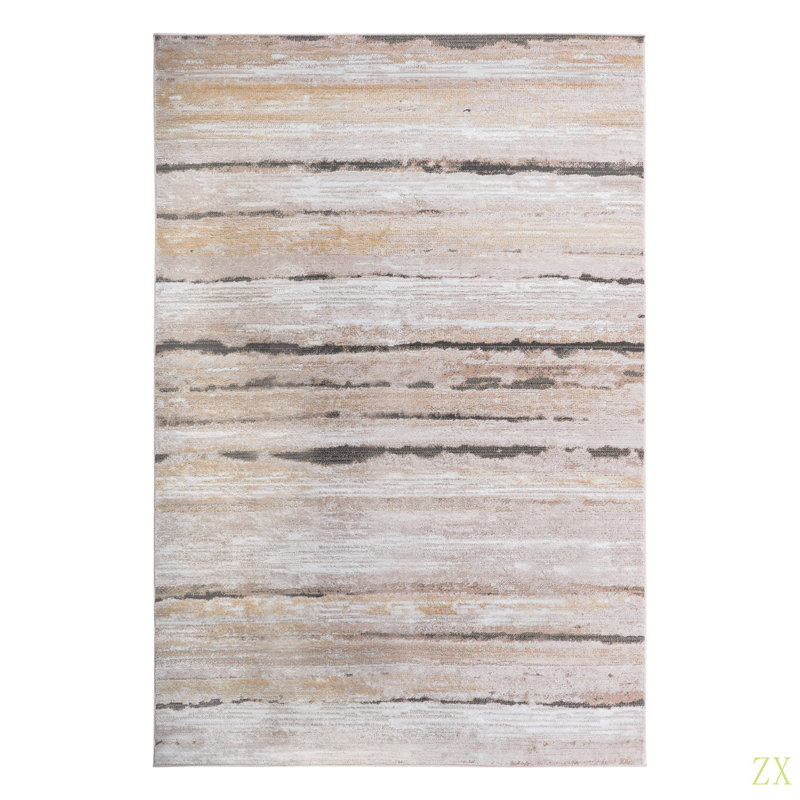 Collection 5X7 /Striped Non-Shedding Living Room Bedroom Dining Home Office Stylish And Stain Resistant Area Rug