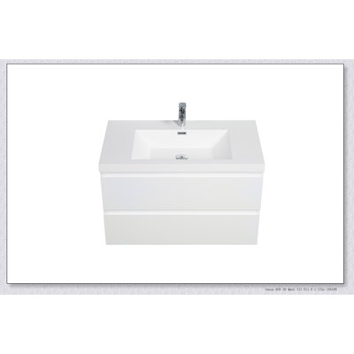 Meuble-lavabo mural 36 po