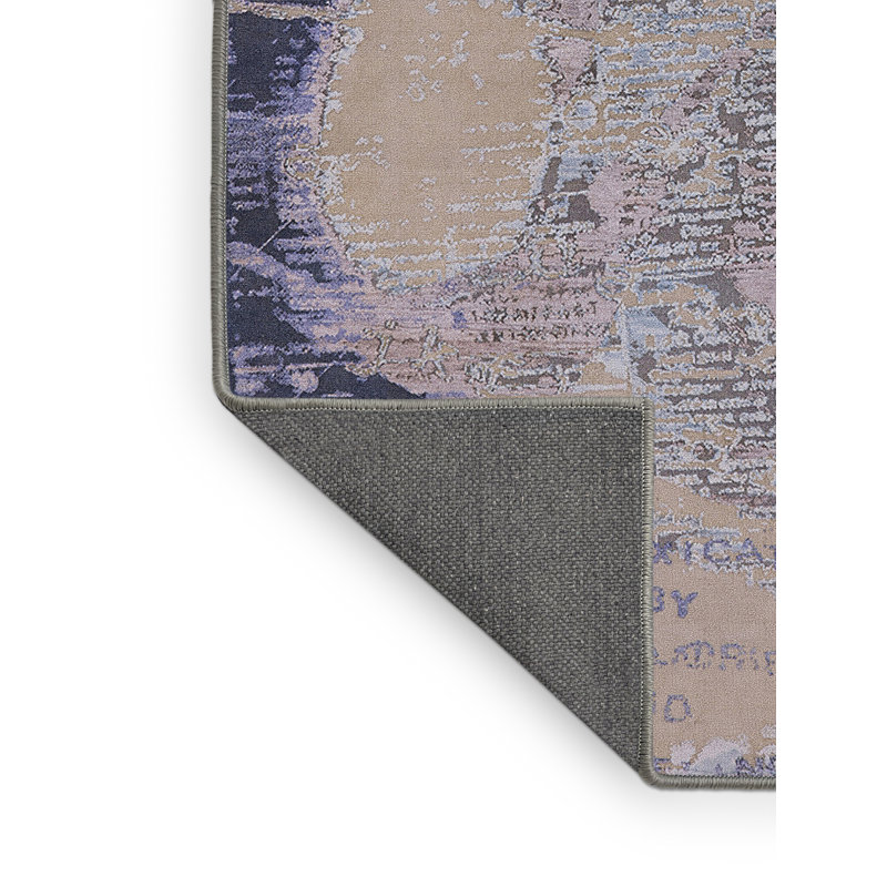 Tapis bleu/beige, Rectangle 3 pi x 5 pi