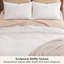 Ensemble de housse de couette à tissage gaufré 100% coton Essential Collection-106246737-109512985