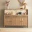 Buffet en bois massif Burlywood de style ferme