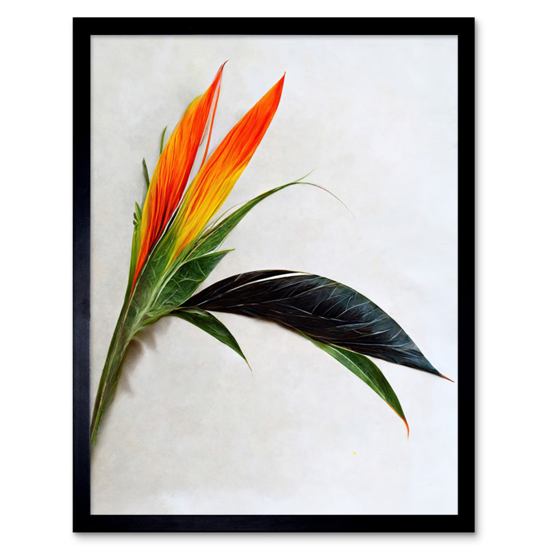 Tropical Plant Bird Of Paradise Flower - Single Picture Frame Print