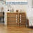 Fluted Sideboard Buffet Cabinet with Adjustable Shelves – Modern Storage for Dining Room, Living Room, Kitchen, Hallway