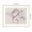«Blush Floral Flourish» par Alex, impression sur bois encadrée-100671928