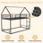 Metal Twin Over Twin Bunk Bed/ Heavy-Duty Sturdy Metal/ Noise Reduced/ Safety Guardrail/No Box Spring Needed,Black