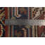 Tapis de vestibule traditionnel orange en laine médaillon 2 x 3