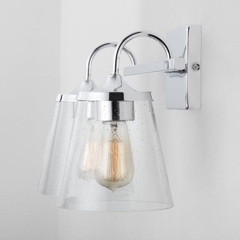 Éclairage pour meuble-lavabo à intensité variable Esley, Chrome, 2