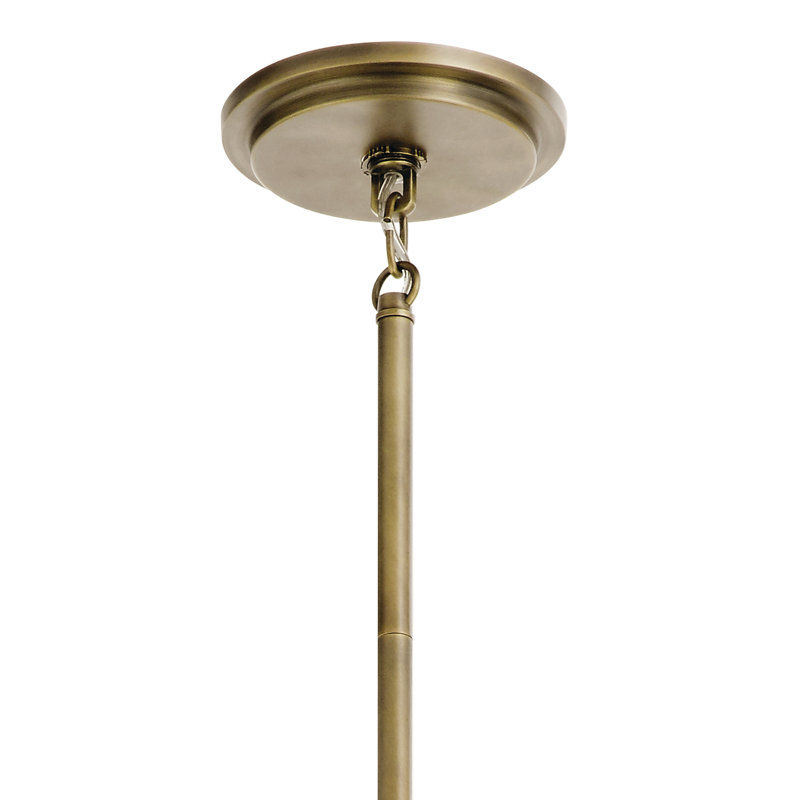 8 - Light Wagon Wheel Chandelier, Natural Brass