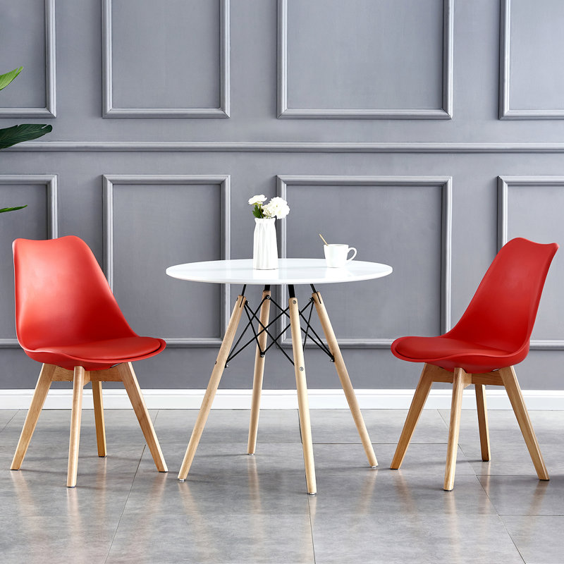 Croxley 116.84cm H Upholstered Side Chair, Red