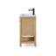 Meuble-lavabo simple 24 po avec plateau en céramique Chazden-444019685-461940886-463235012