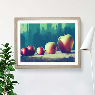Line Of Apples Fruit Framed Print