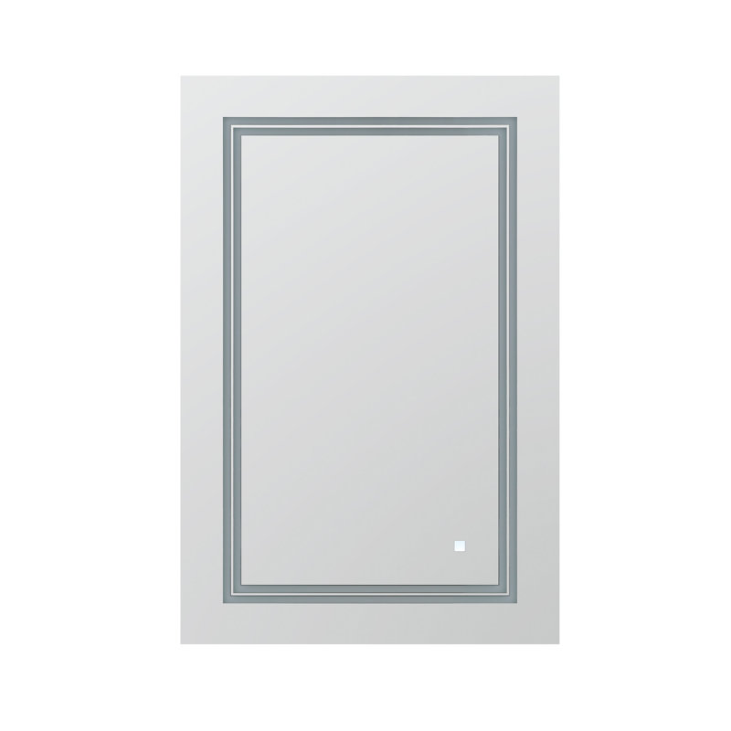 Sleek Soho 24"x36" LED Bathroom Mirror with Ambient Acrylight