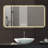 28*60In Frameless With Light LED Bathroom Mirror, Corrosion-Resistant, Three-Color Dimmable, Backlit Mirror With One-Touch Demist Function
