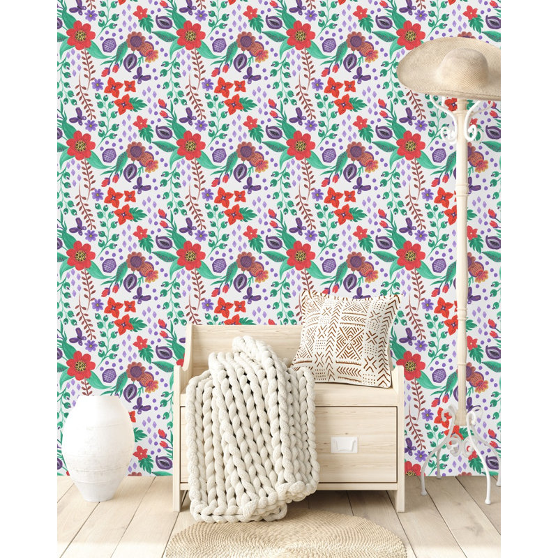 Carreau de papier peint l 25 po, L 2,08 pi x L 10,42 pi