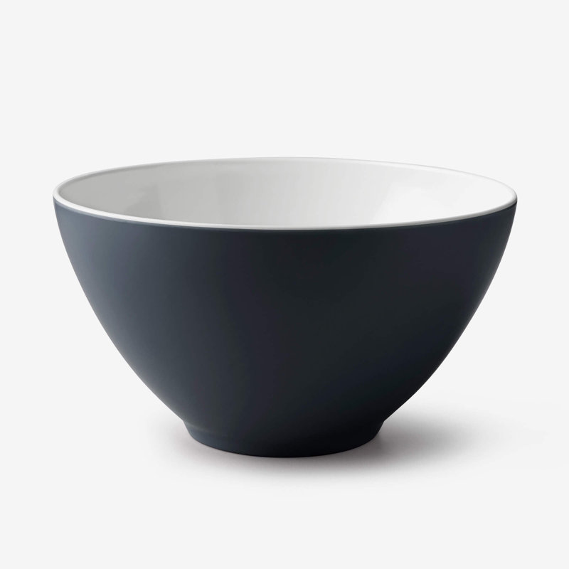 Zeal Melamine Salad Bowl, Dark Grey