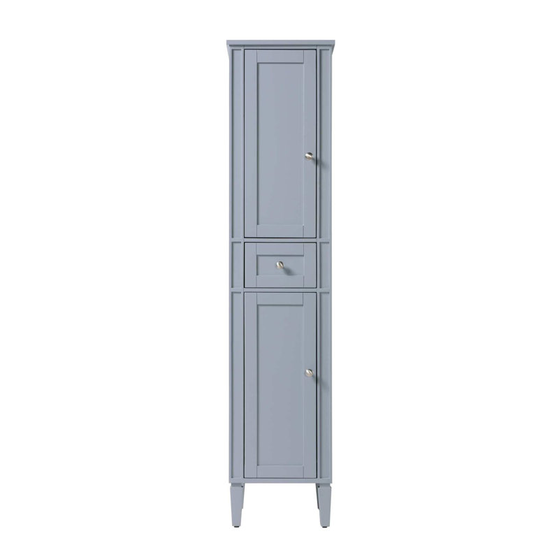 Armoire de rangement pour salle de bain 16 pouces en gris, 72" H x 16" W x 20" D, Gris