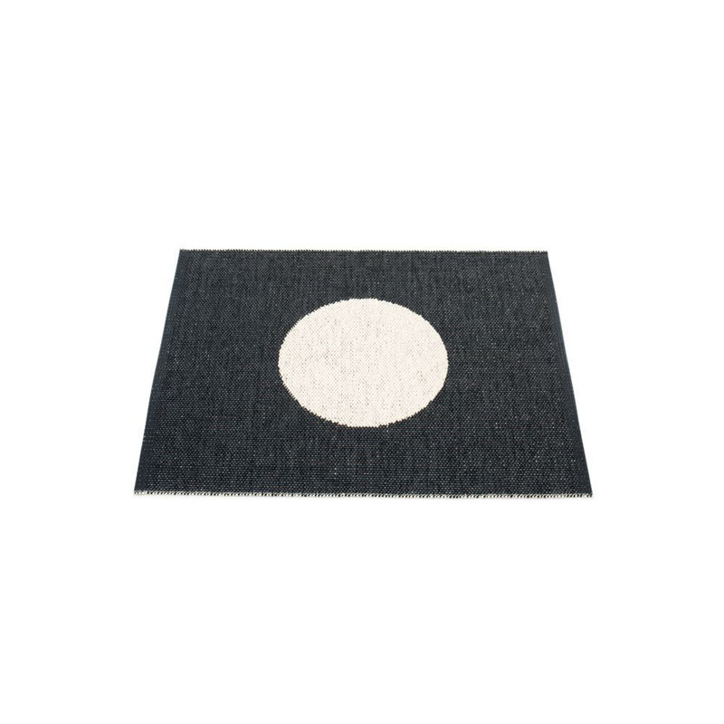 Vera Polka Dots Area Rug in Black/Off-White, Rectangle 2'3" x 3', Black/Off-White