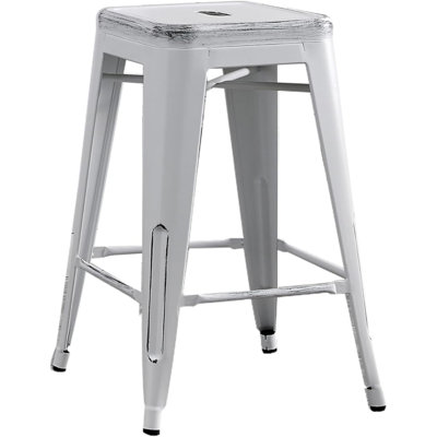 Tabourets de bar en métal rustiques
