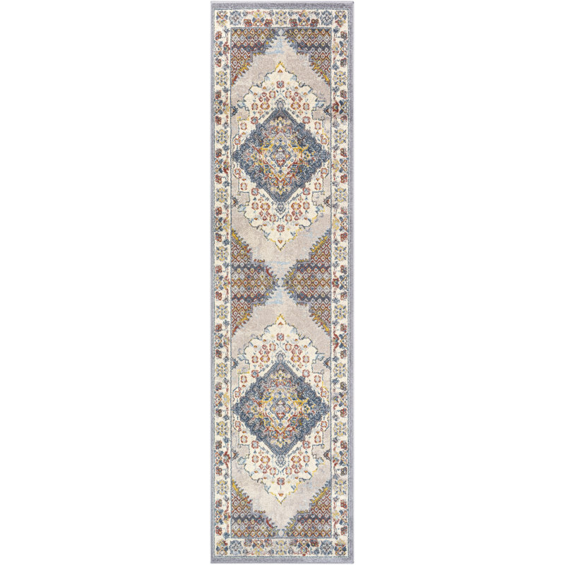 Kucera Flatiron Oriental Gray Area Rug, Runner 2'7" x 7'3"